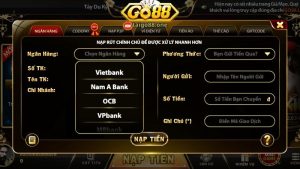 Chi tiết cách nạp tiền và rút tiền GO88