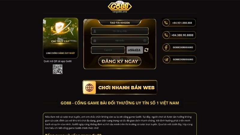 Giới thiệu tổng quan về cổng game Go88 chính thức