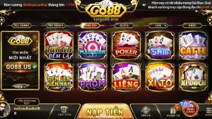 Những trò chơi game bài Go88 cung cấp
