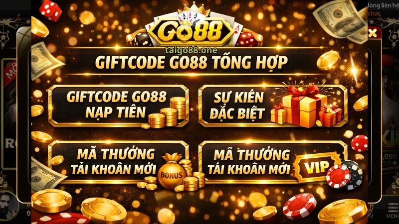 Tổng hợp các Giftcode GO88 nổi tiếng