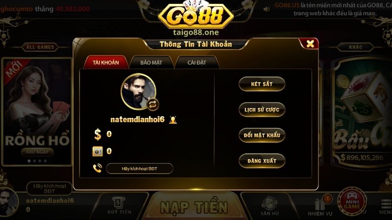 Xử lý lỗi đăng ký và đăng nhập GO88